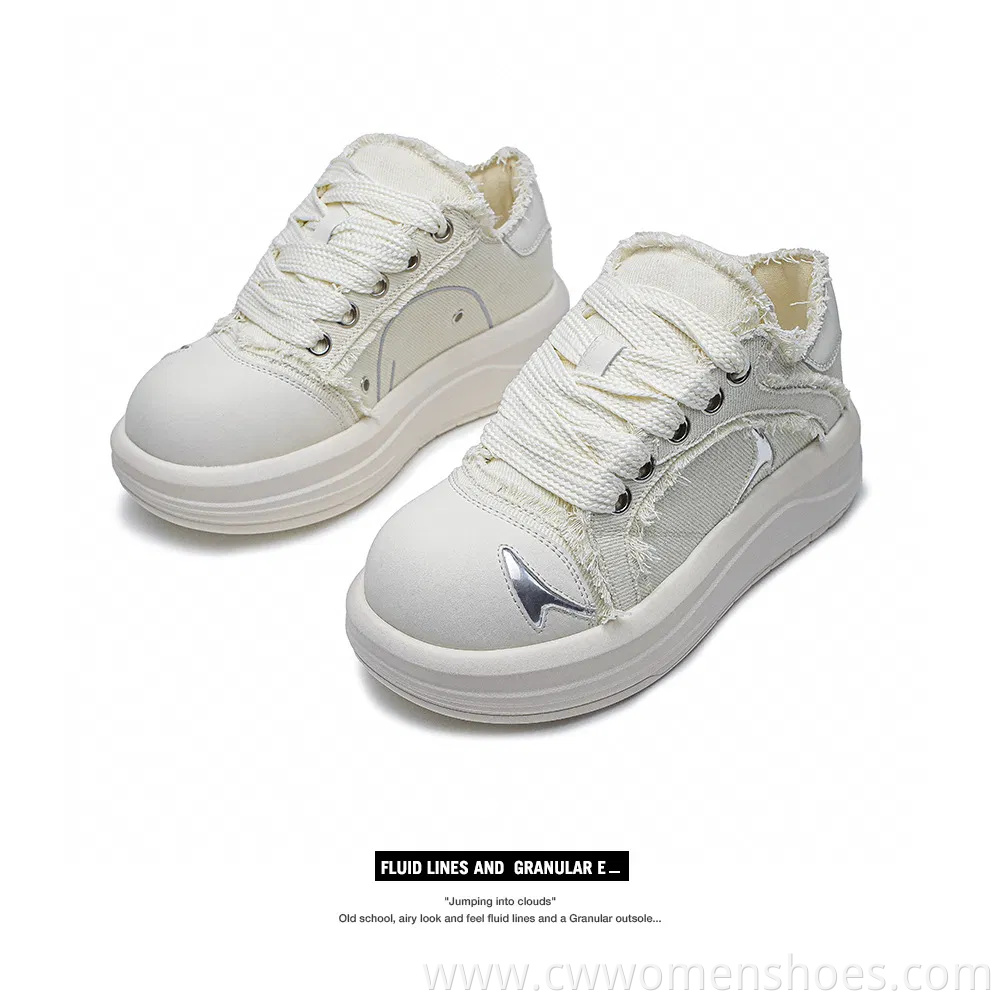 Smiling Face Big-Toe Shoes for Men and Women, Autumn Thick-Soled Heightening Shock-Absorbing Canvas Shoes, Casual Couple Shoes, Women's Shoes